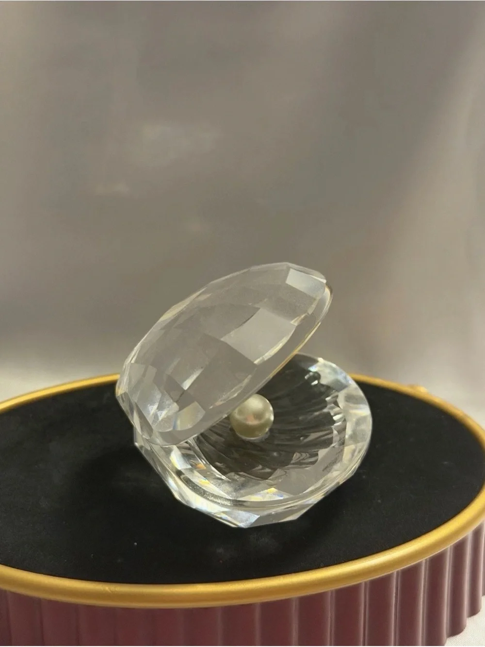 Shell With Pearl-Open With White Pearl - No Box - Aquatic Worlds by SWAROVSKI